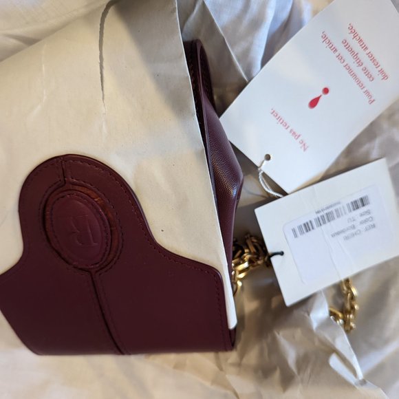 NWT Rouje Burgundy Cheri Chain Purse - Picture 4 of 4